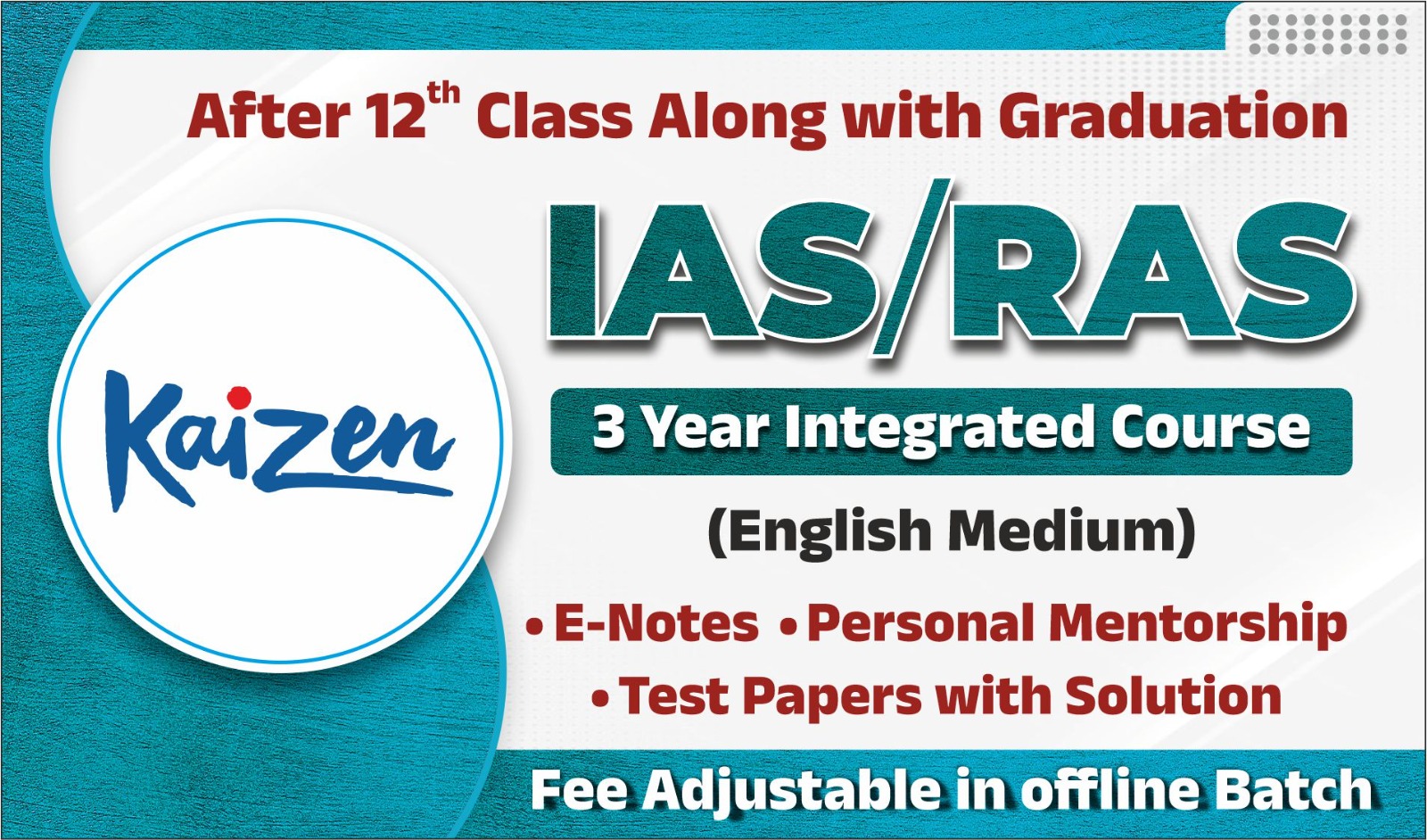 KaiZen IAS and RAS Integrated Course English Medium - Samyak IAS